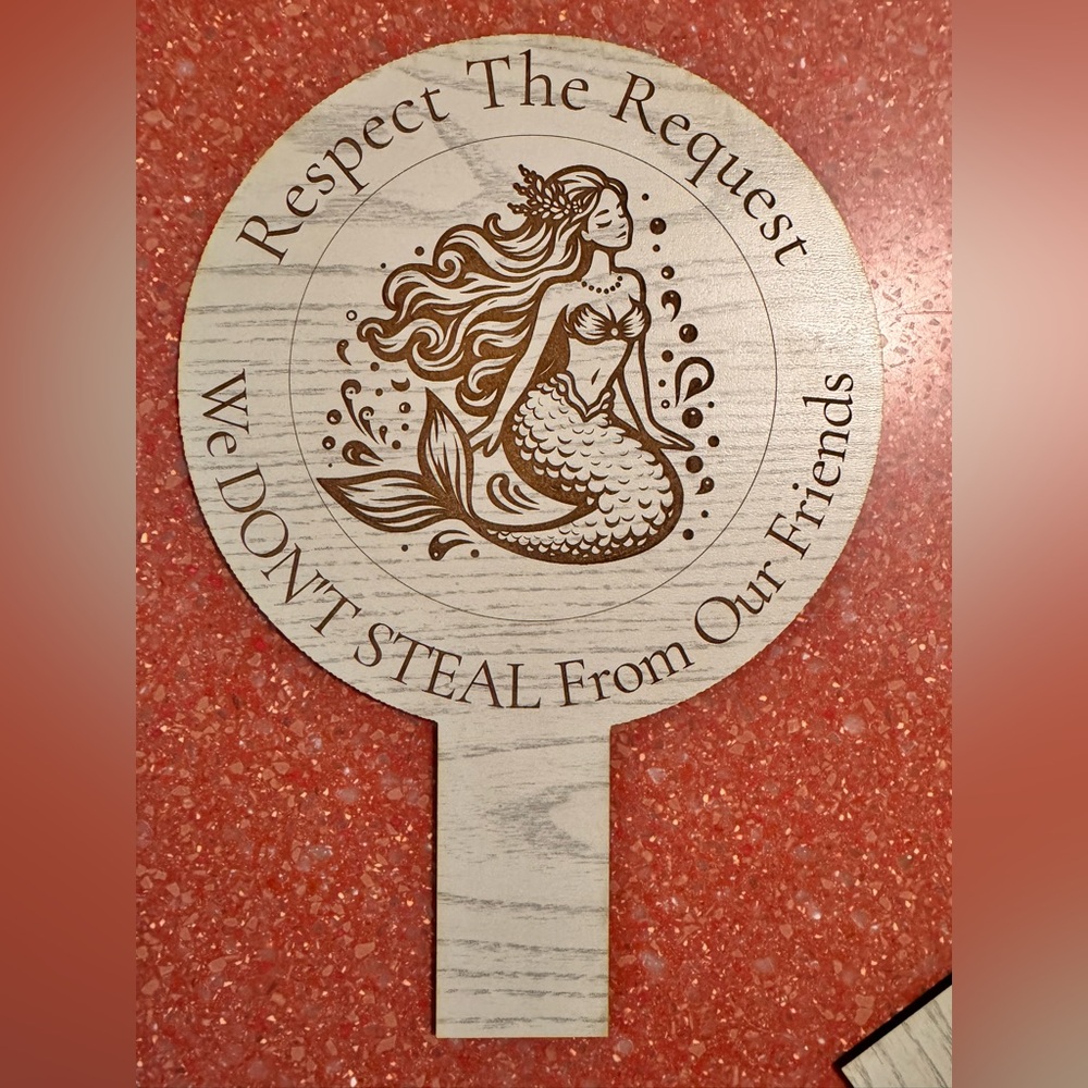 Customized Handmade Wood “Bundle No Bid” signs approx BOTH SIDES ENGRAVED - Picture 8 of 16